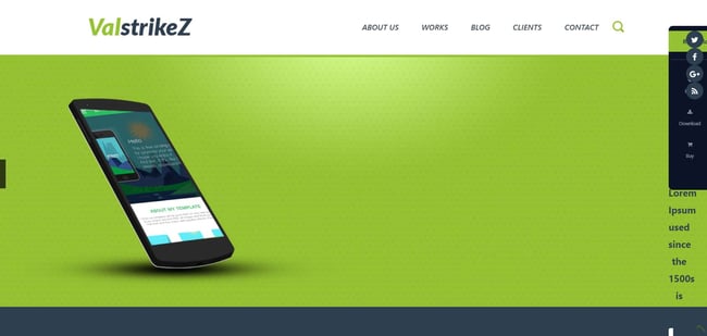 business website templates, ValstrikeZ